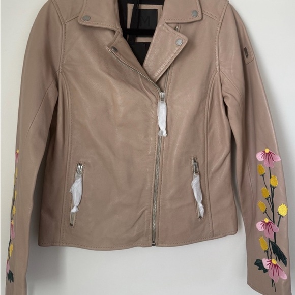 Peonie Blossom Leather Jacket. New with tags from Sundance - Picture 5 of 7
